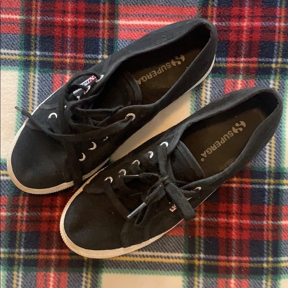 SUPERGA BLACK PLATFORMS - Picture 3 of 3